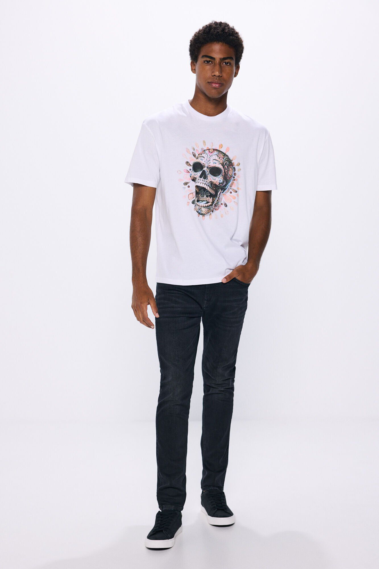 Springfield Playera calavera natural