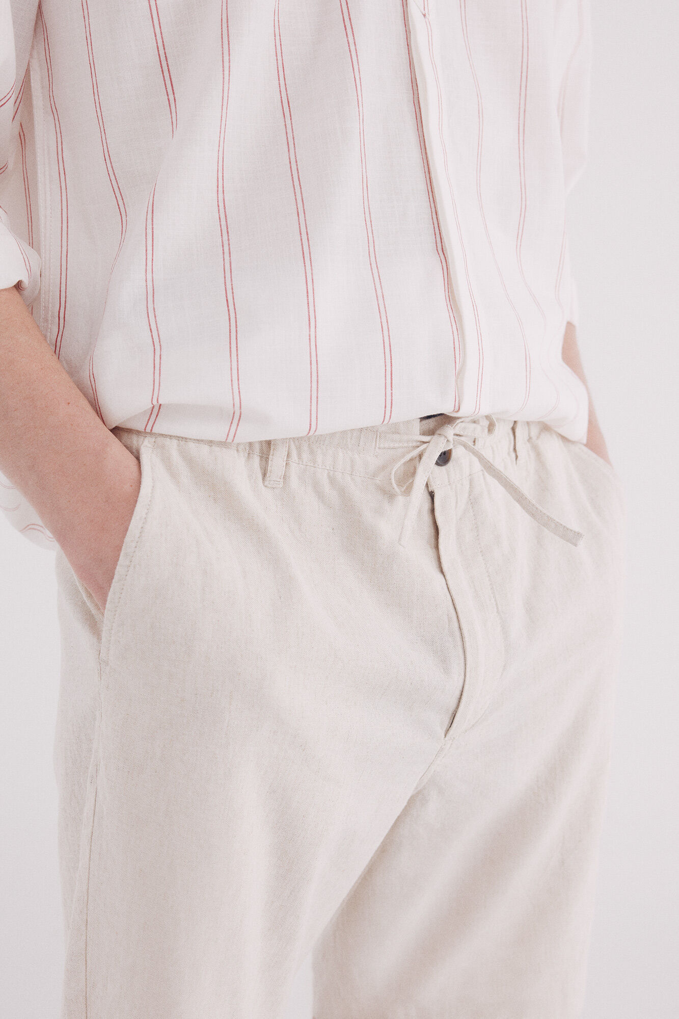Springfield Bermuda lino slim fit