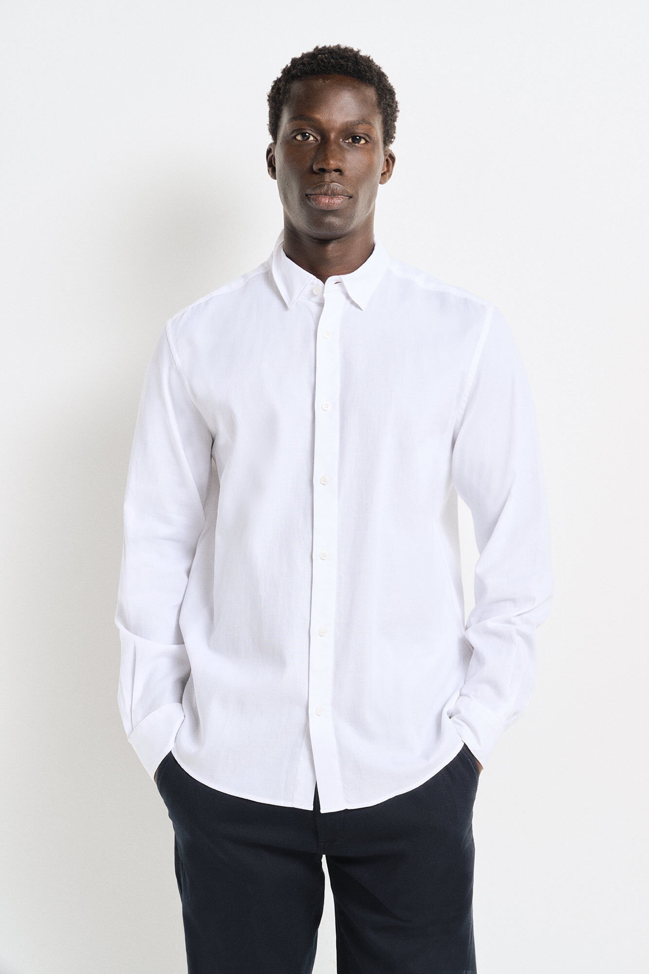 Springfield Camisa vestir bicolor