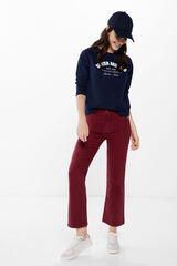 Springfield Jeans color kick flare p&uacute;rpura