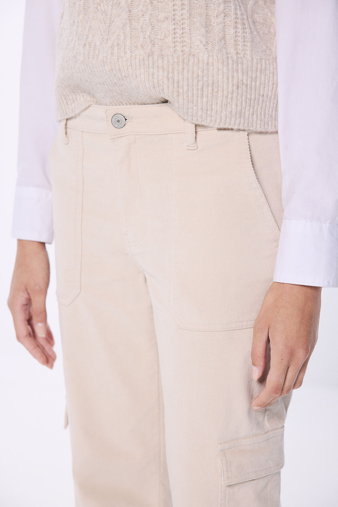 Springfield Pantal&oacute;n cargo pana beige