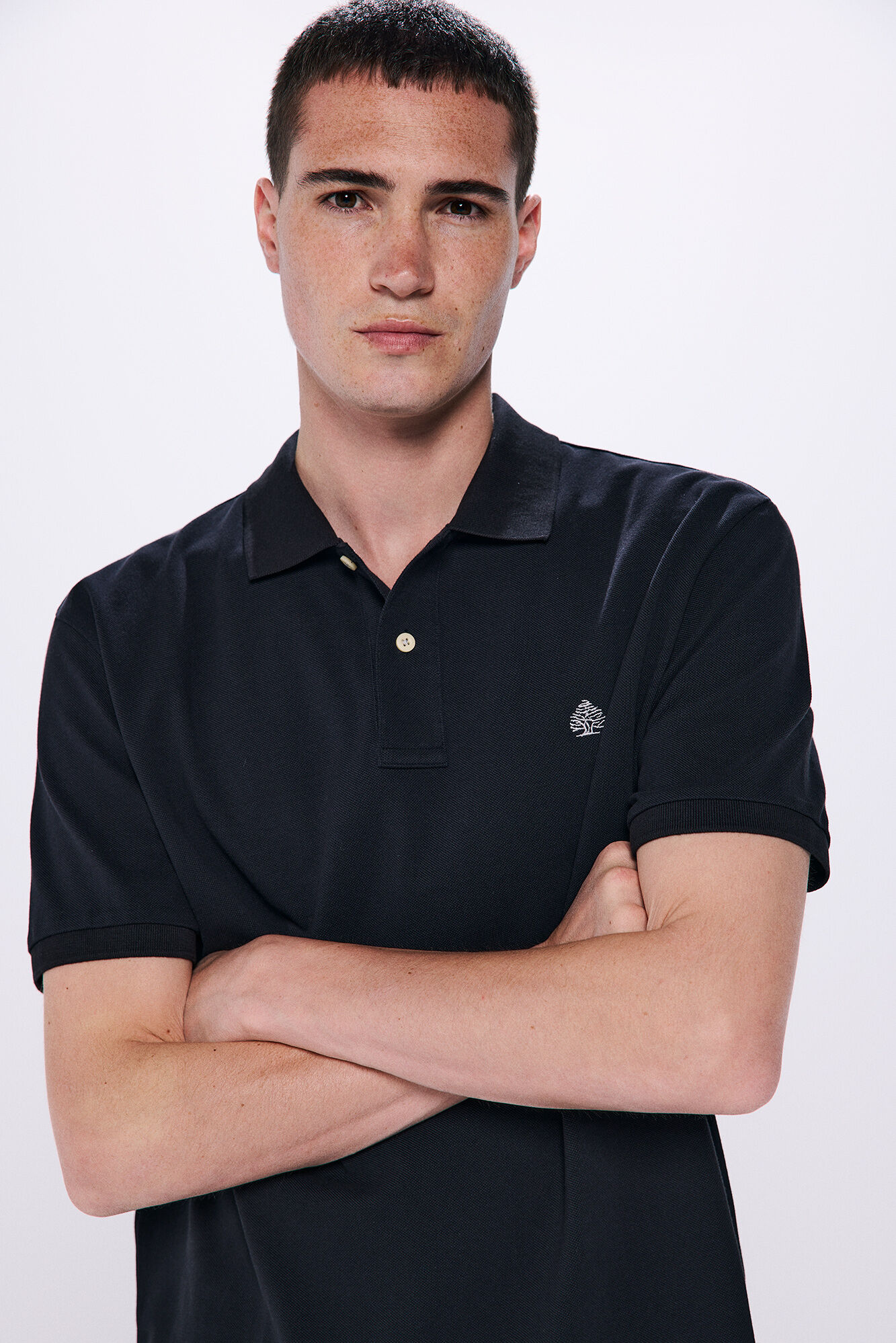 Springfield Polo piqu&eacute; basico regular fit negro