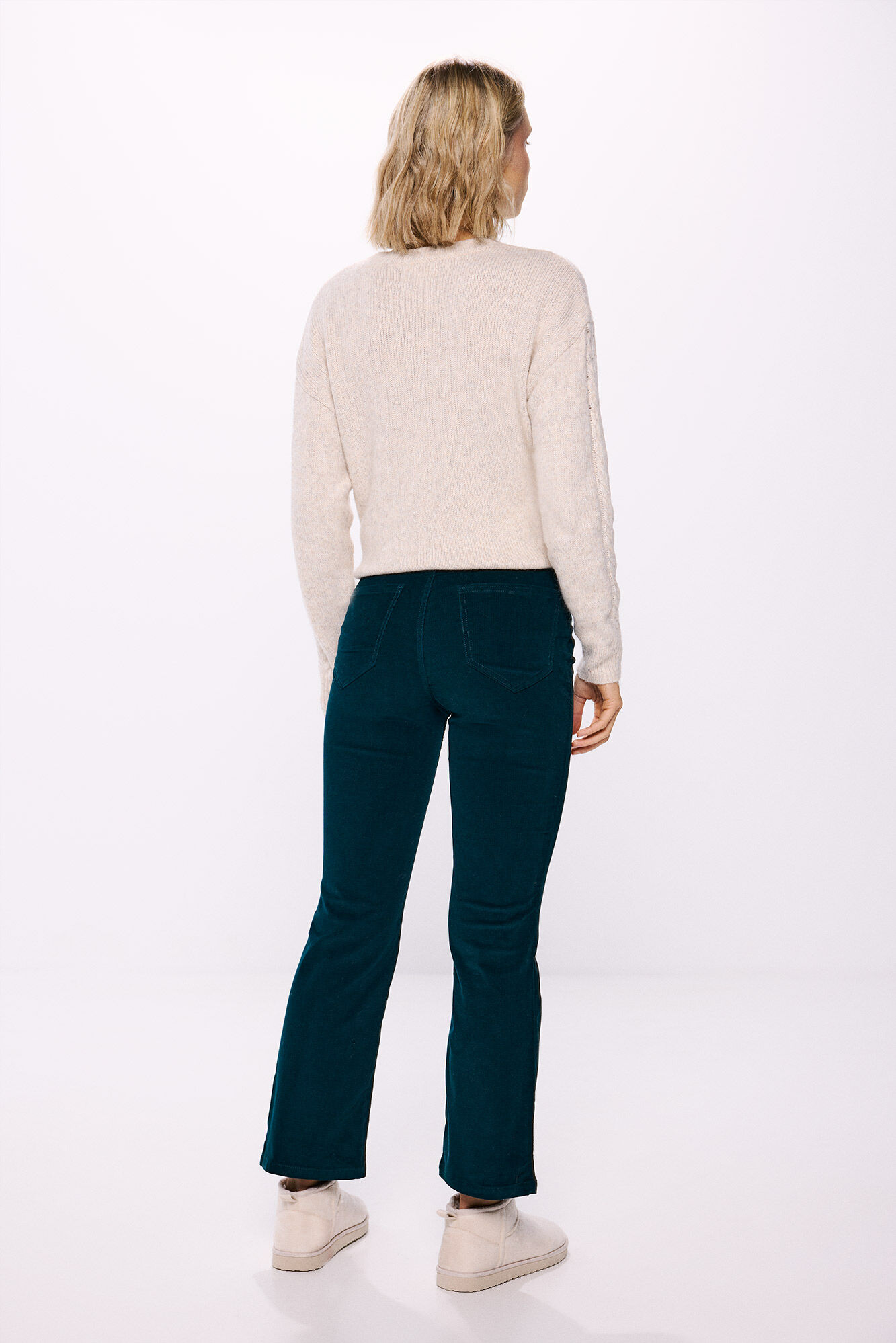 Springfield Pantal&oacute;n pana kick flare verde