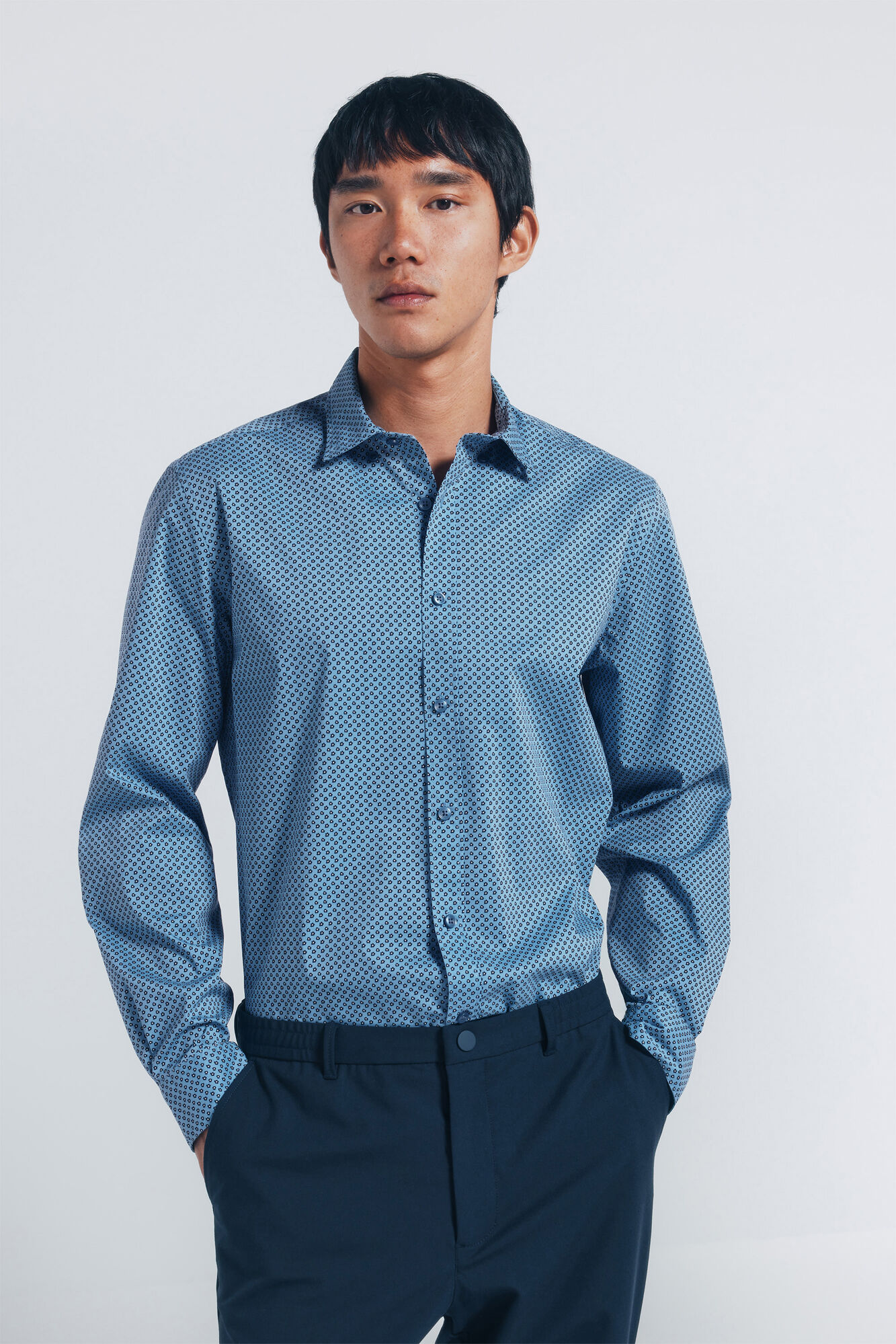 Springfield Camisa de popel&iacute;n con estampado
