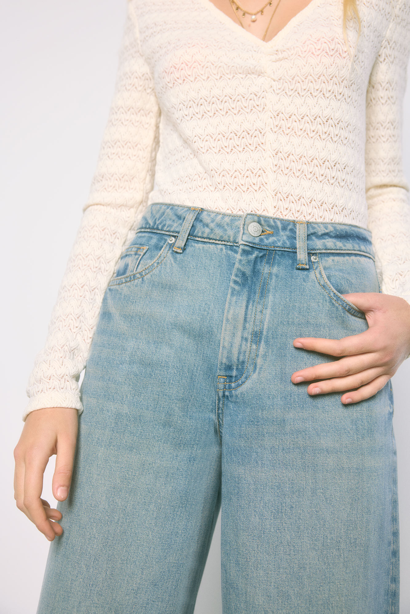 High Spirits 0017 JEANS RECTOS azul