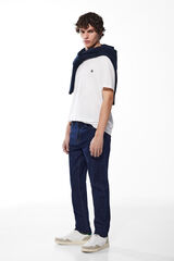 Springfield Jeans slim lavado desencolado marino