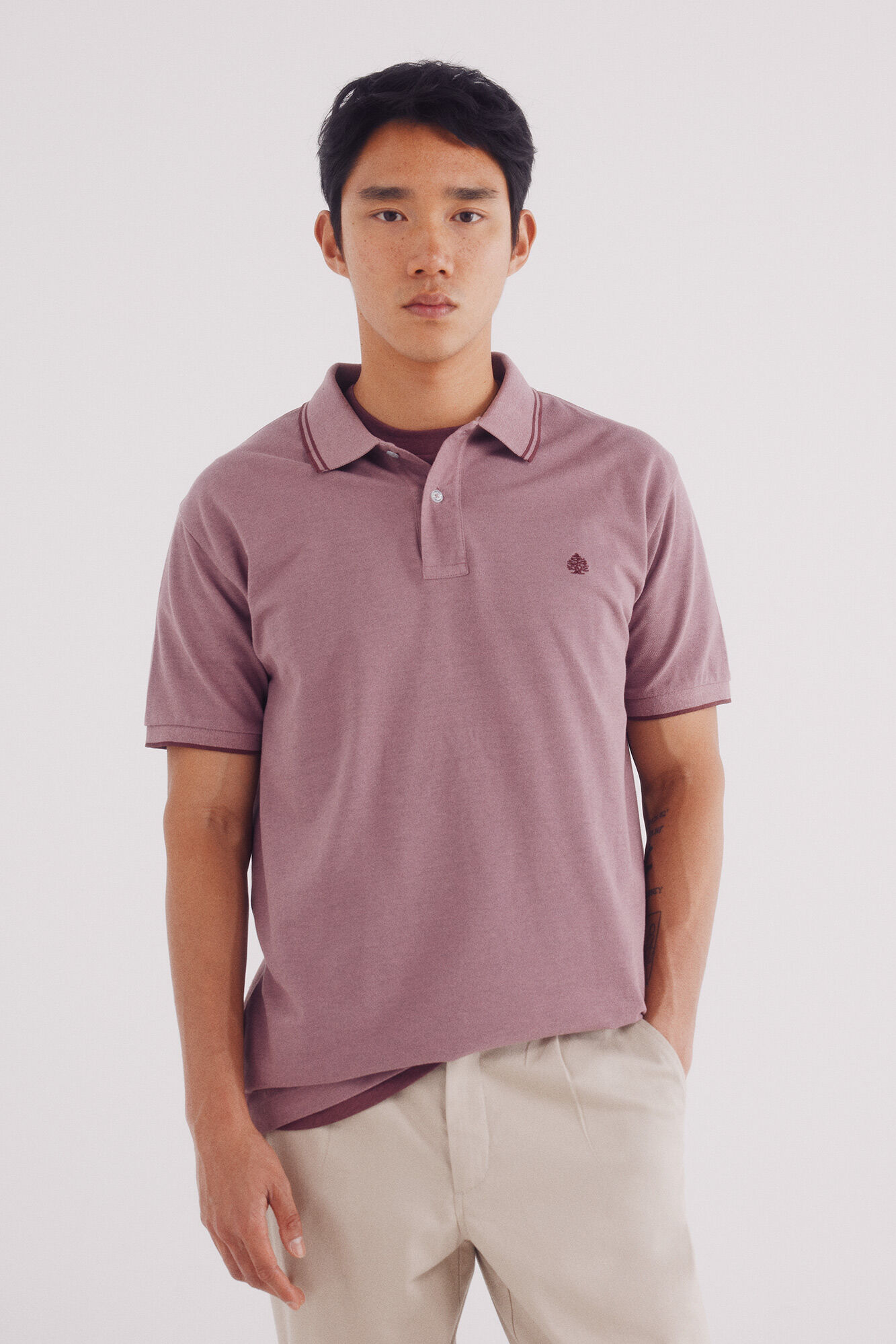 Springfield Polo piqu&eacute; detalles contraste regular fit