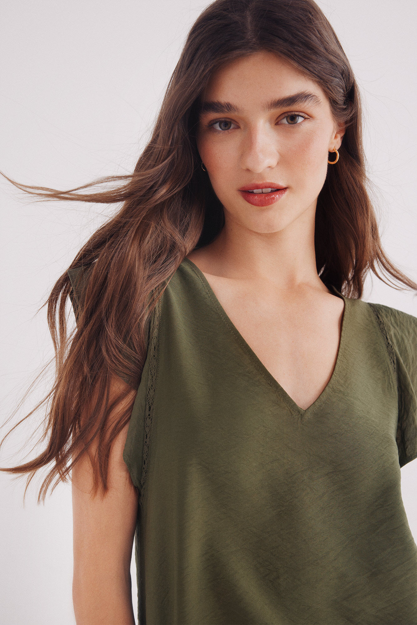Springfield Blusa volantes