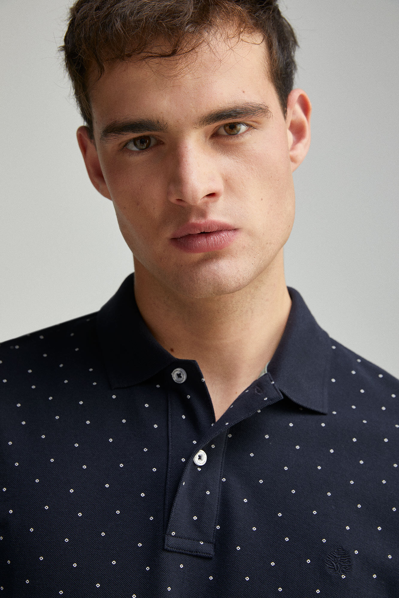 Springfield Polo piqu&eacute; estampado all over regular fit
