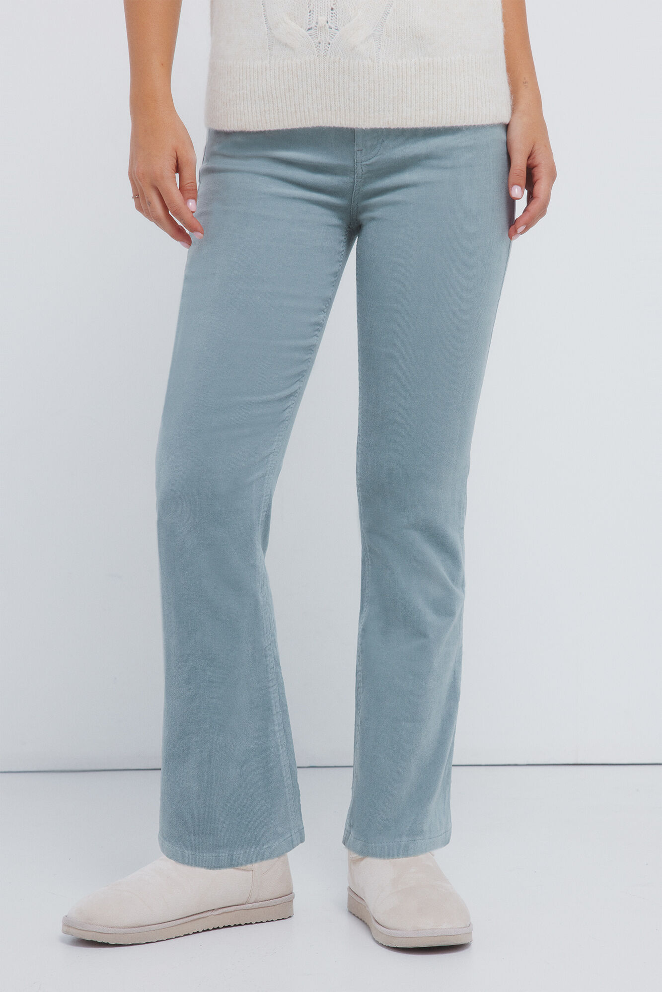 Springfield Pantalones acampanados de pana caza oscuro