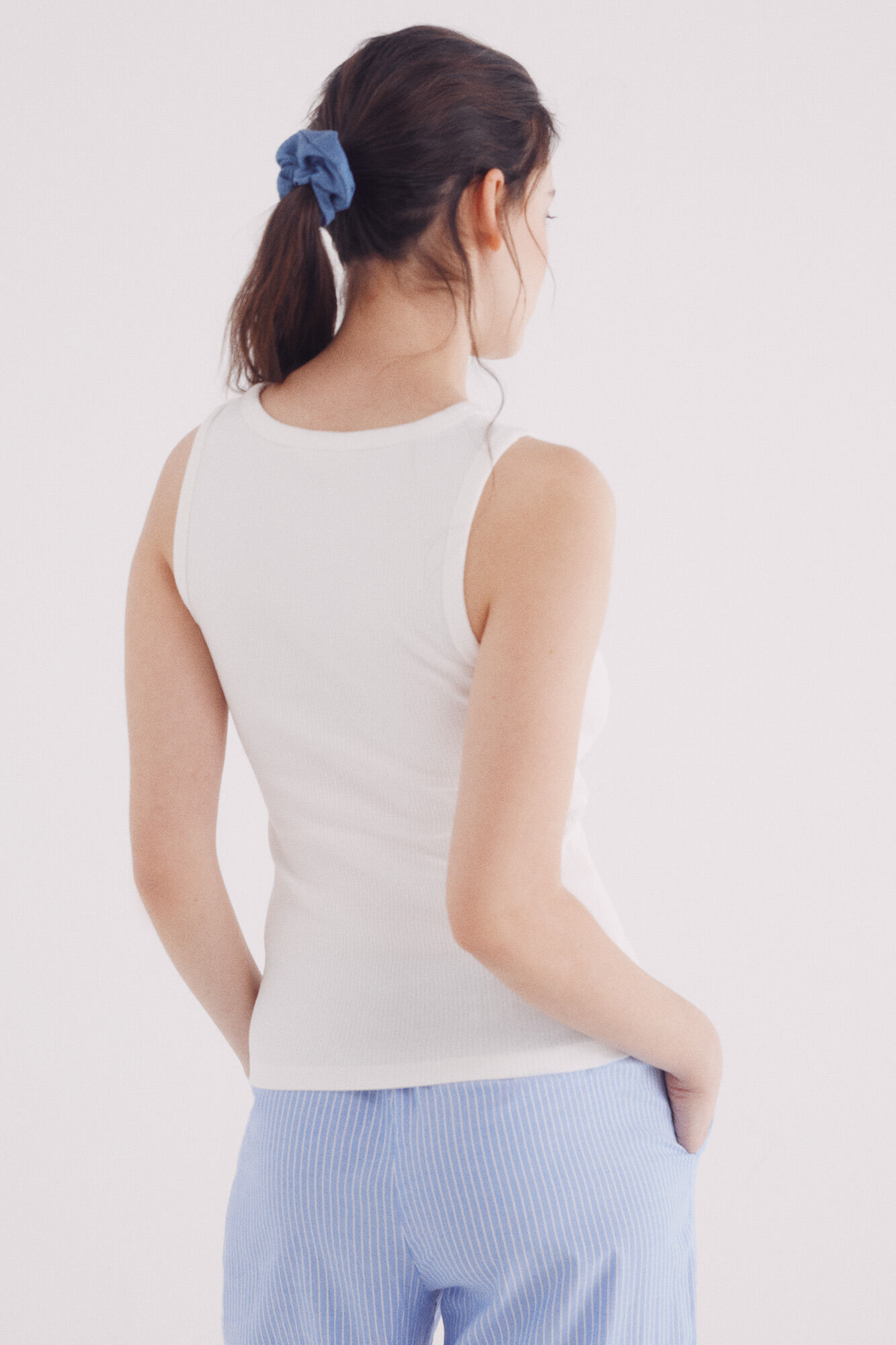 Springfield Playera tirantes nadadora natural