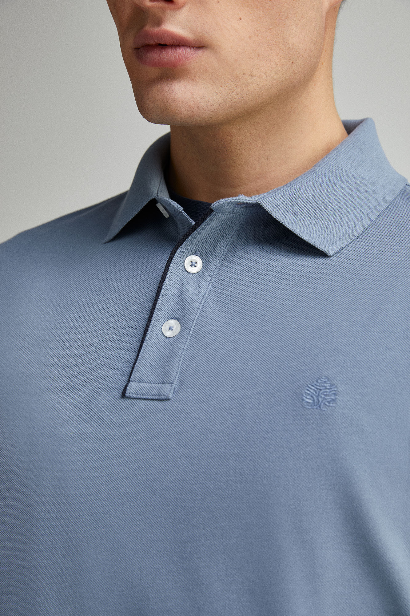 Springfield Polo piqu&eacute; contraste tapeta slim fit
