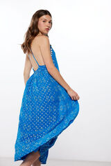High Spirits Vestido Oquidea  azul tinta