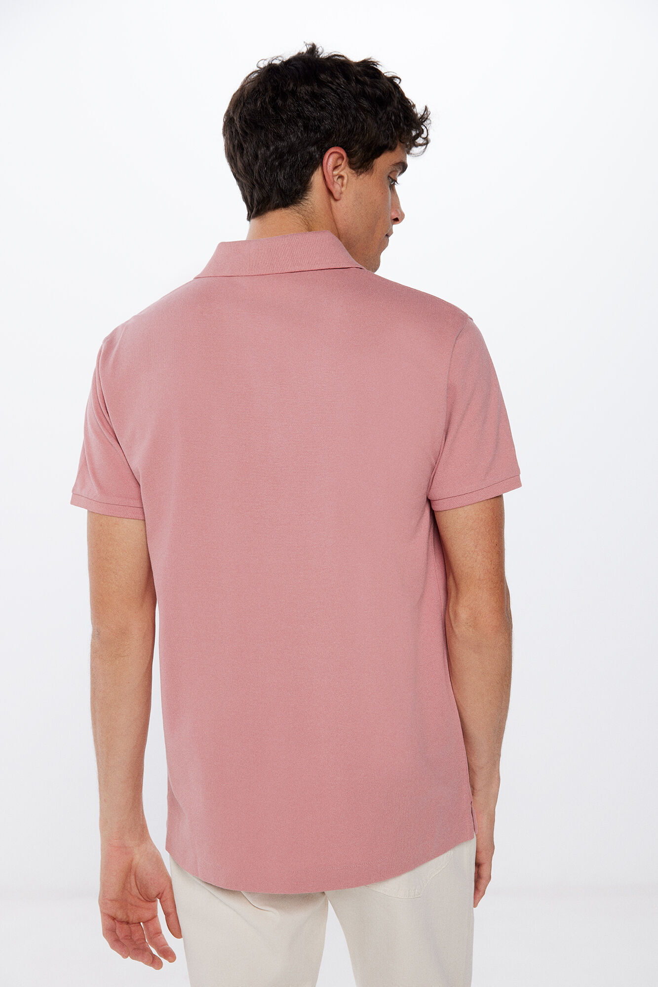 Springfield Polo piqu&eacute; slim rosa