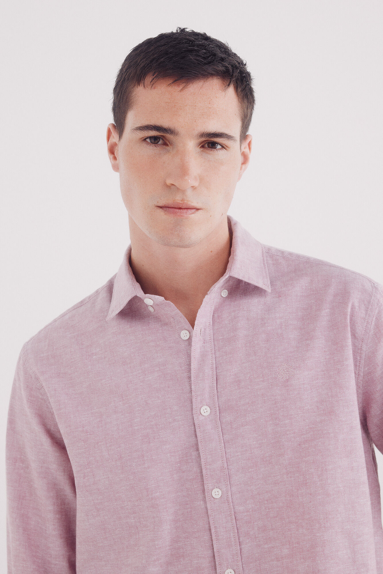 Springfield Camisa lino rosa