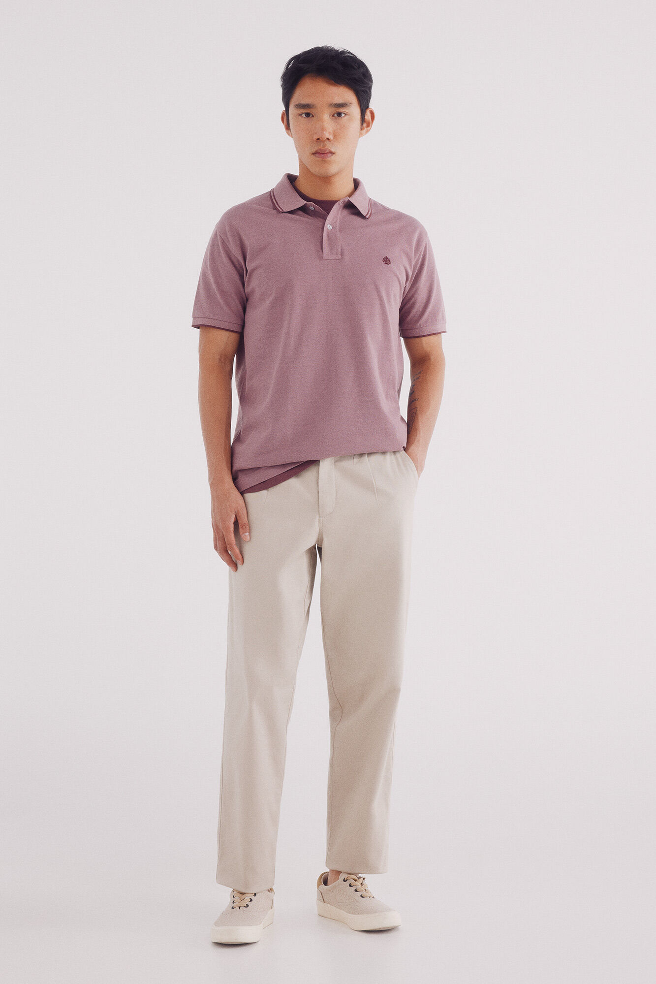 Springfield Polo piqu&eacute; detalles contraste regular fit