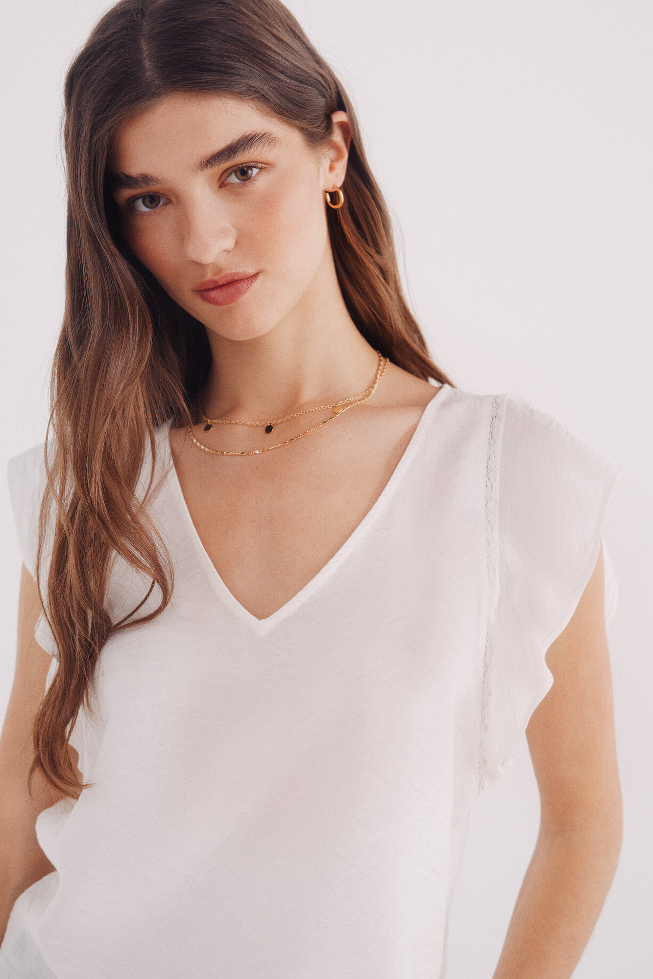Springfield Blusa volantes