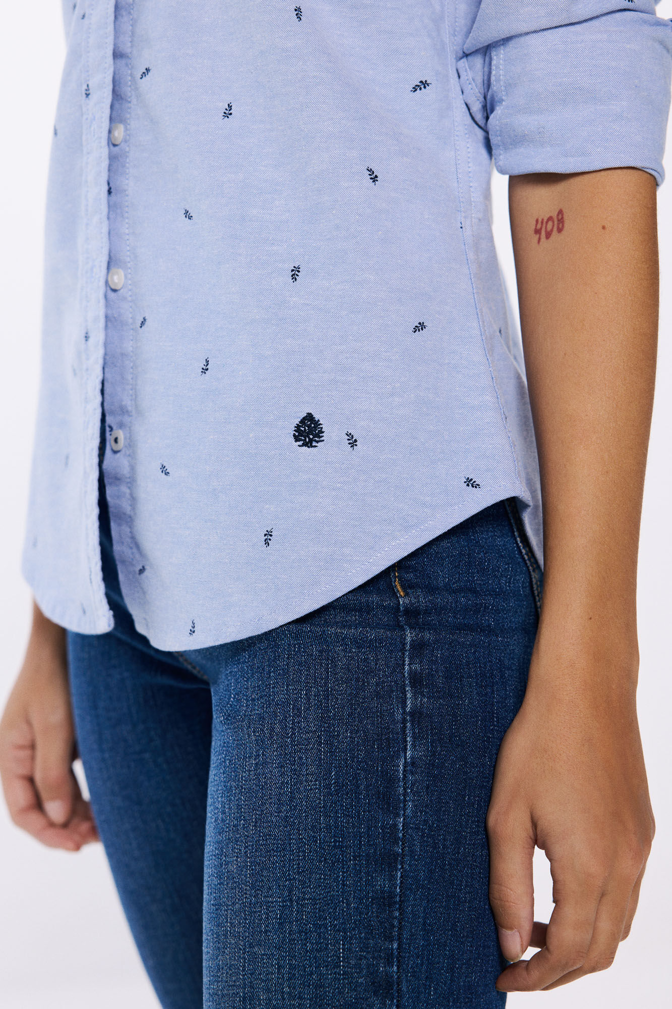 Springfield Camisa oxford estampado