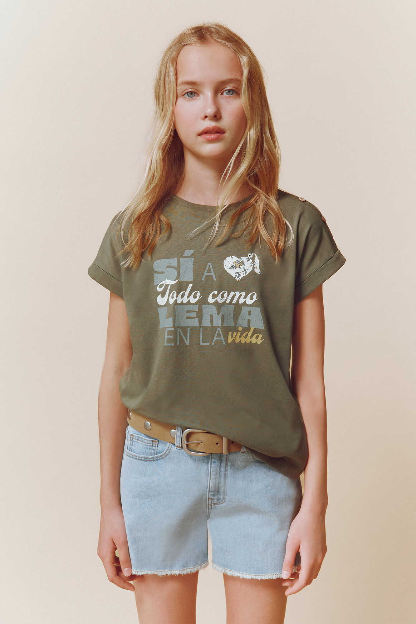 Springfield Kids Playera "S&iacute; a todo como lema en la vida"