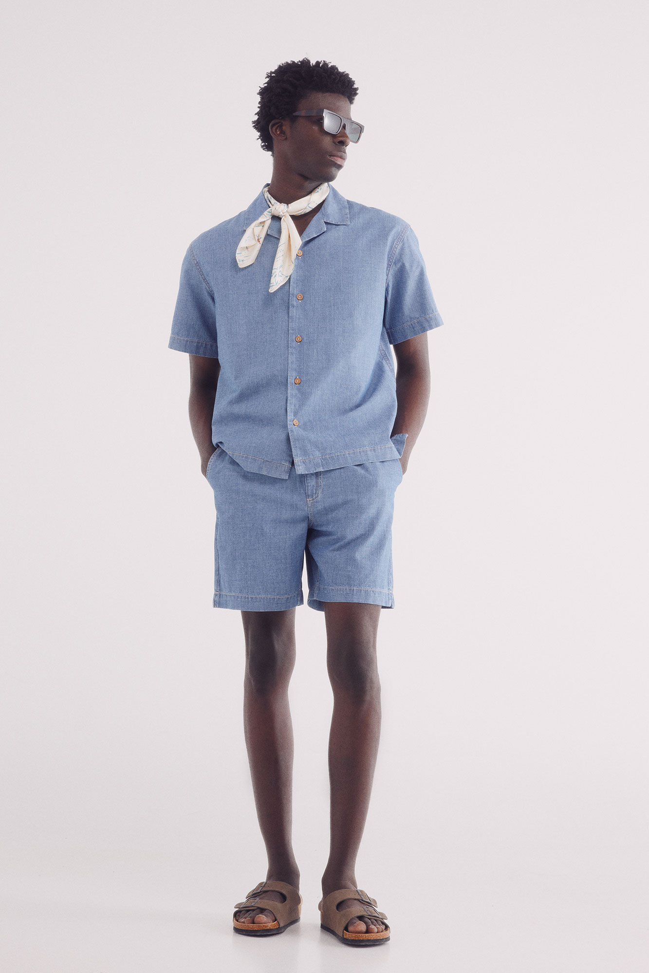 Springfield Bermudas denim tipo beach holgada