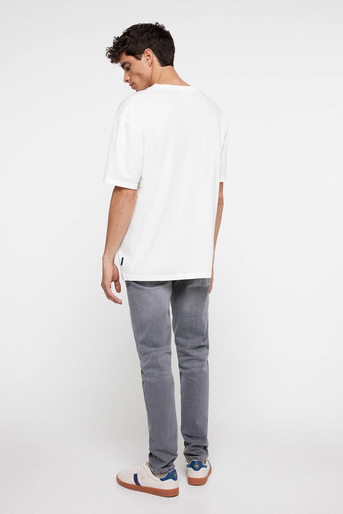 Springfield Jeans skinny gris lavado medio gris