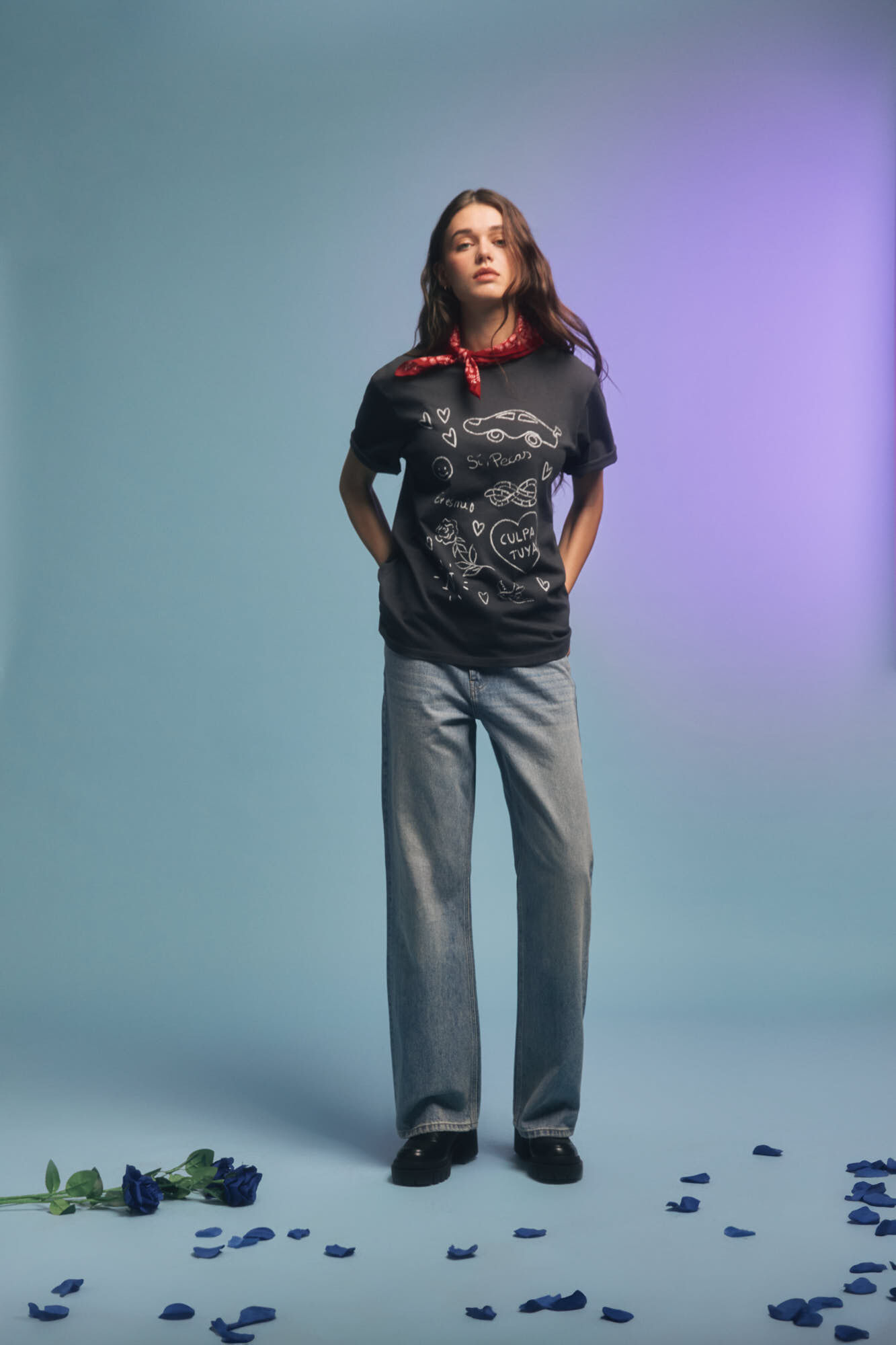 Springfield Playera gr&aacute;fica gris