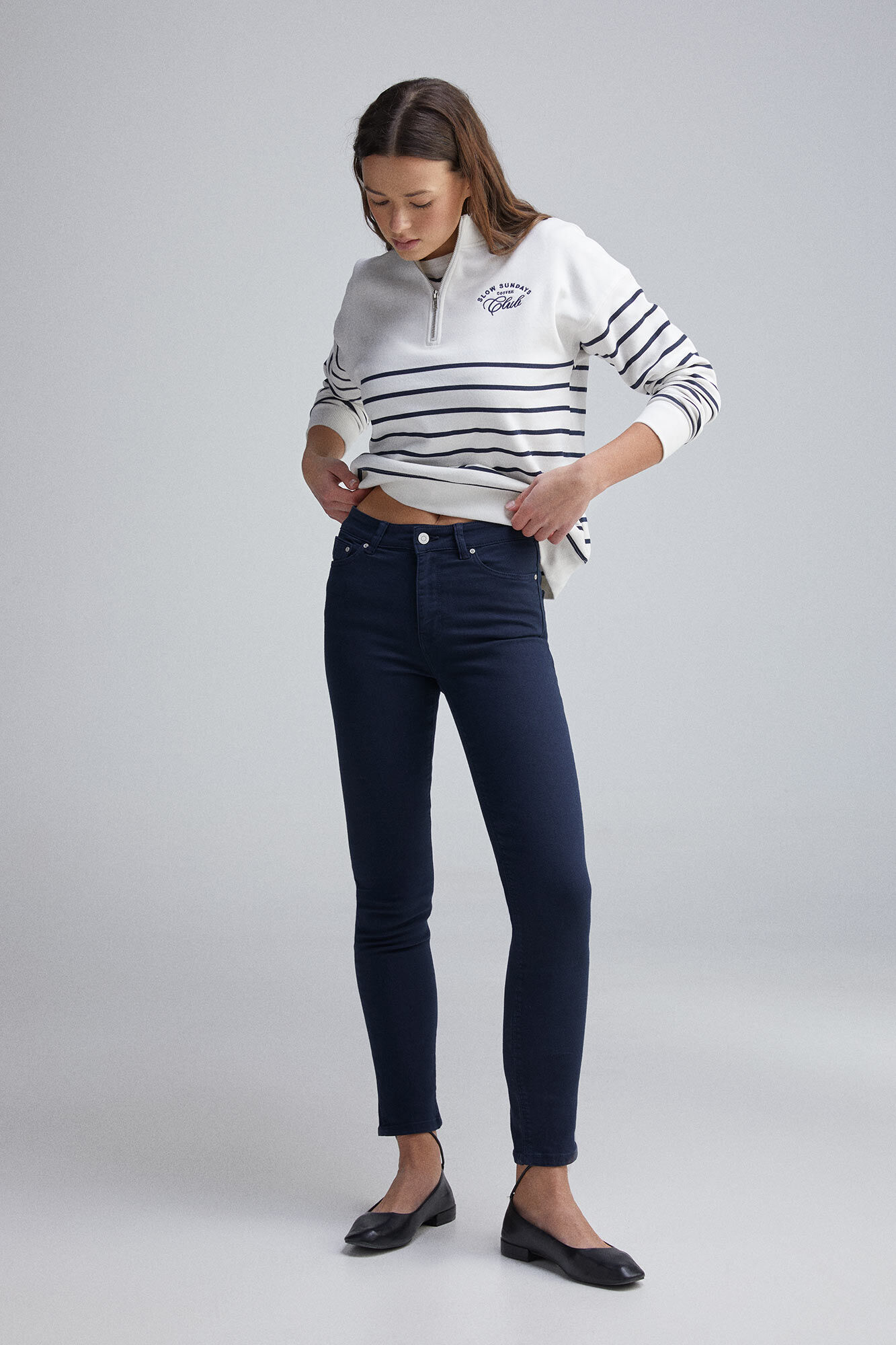 Springfield Jeans slim cropped color