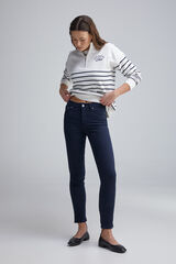 Springfield Jeans slim cropped color marino