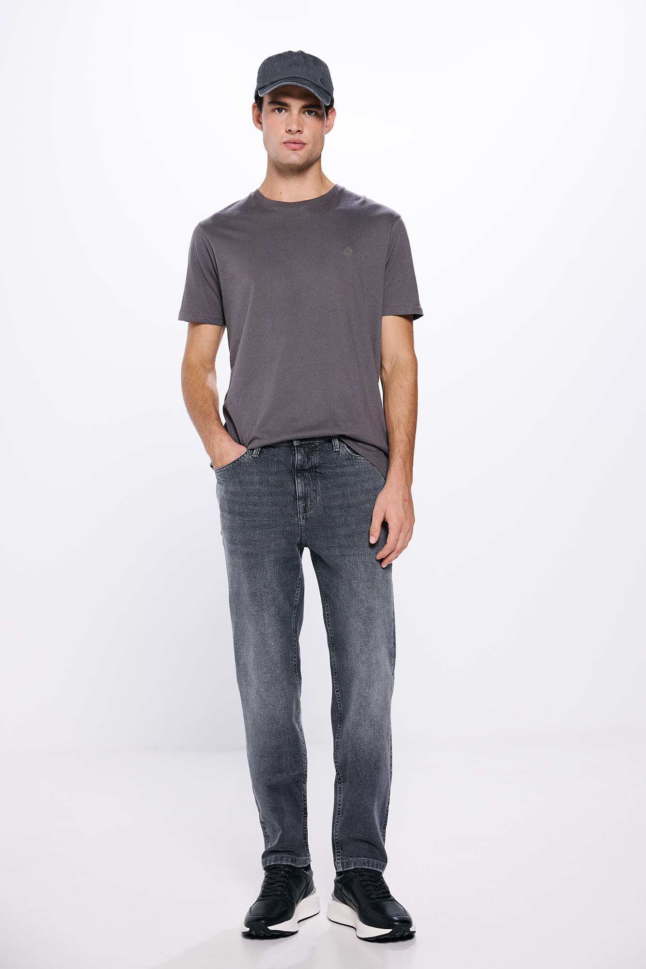 Springfield Jeans slim fit gris oscuro