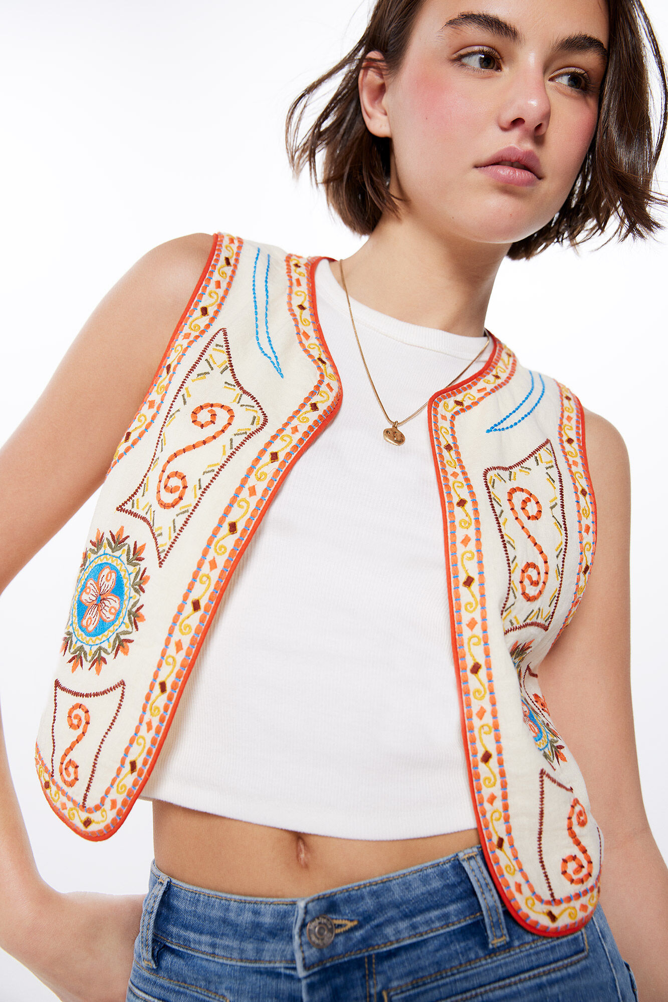 High Spirits Chaleco Blossom beige