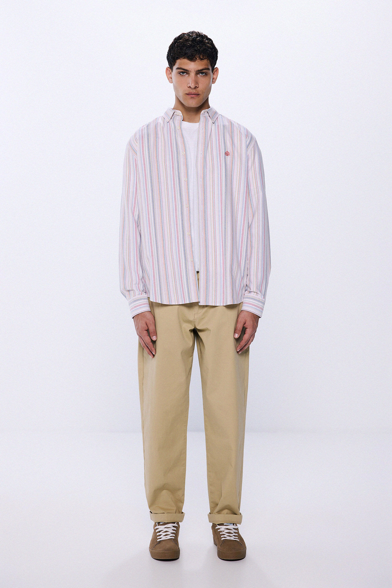 Springfield Camisa oxford rayas