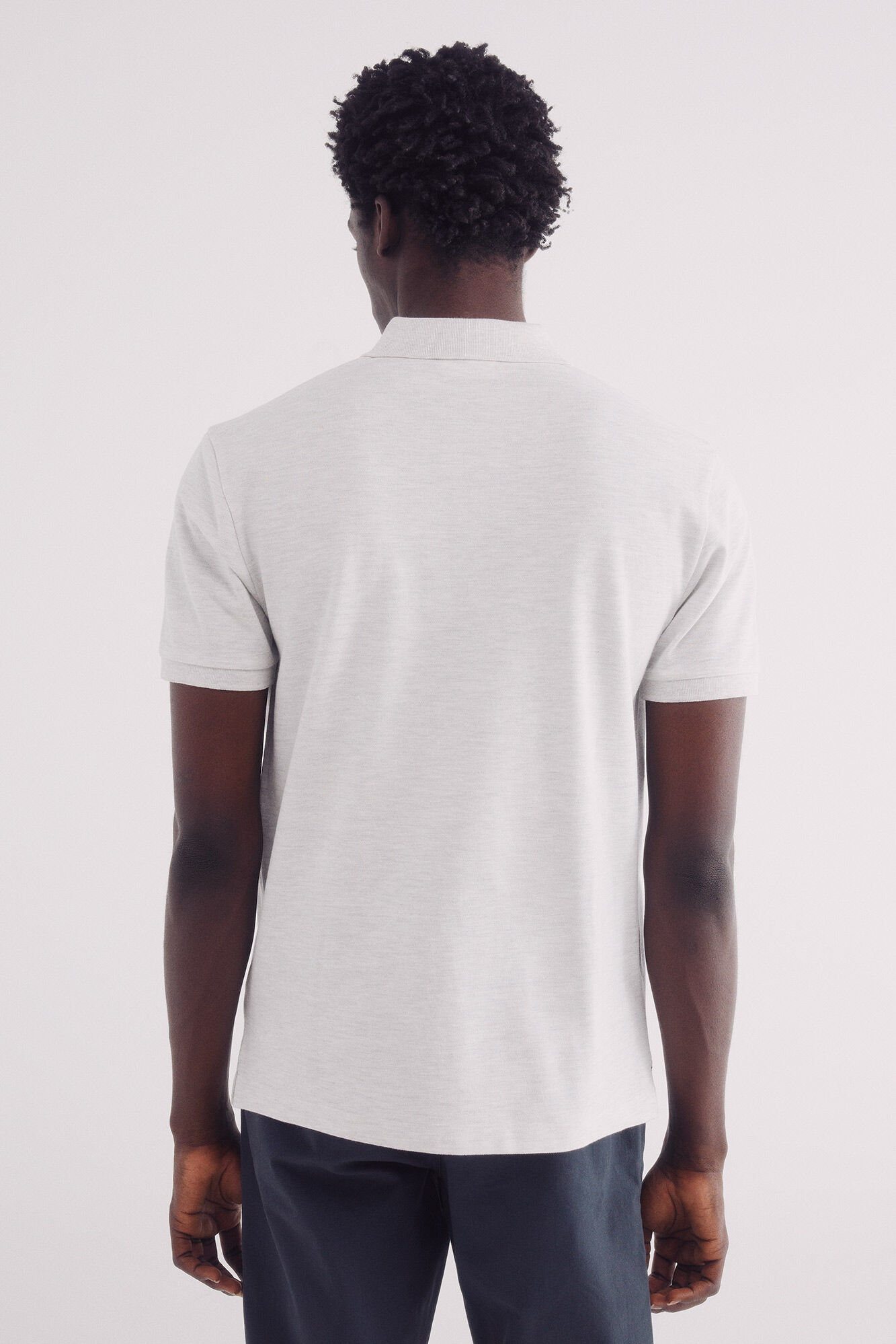 Springfield Polo piqu&eacute; b&aacute;sico fantas&iacute;a regular fit gris