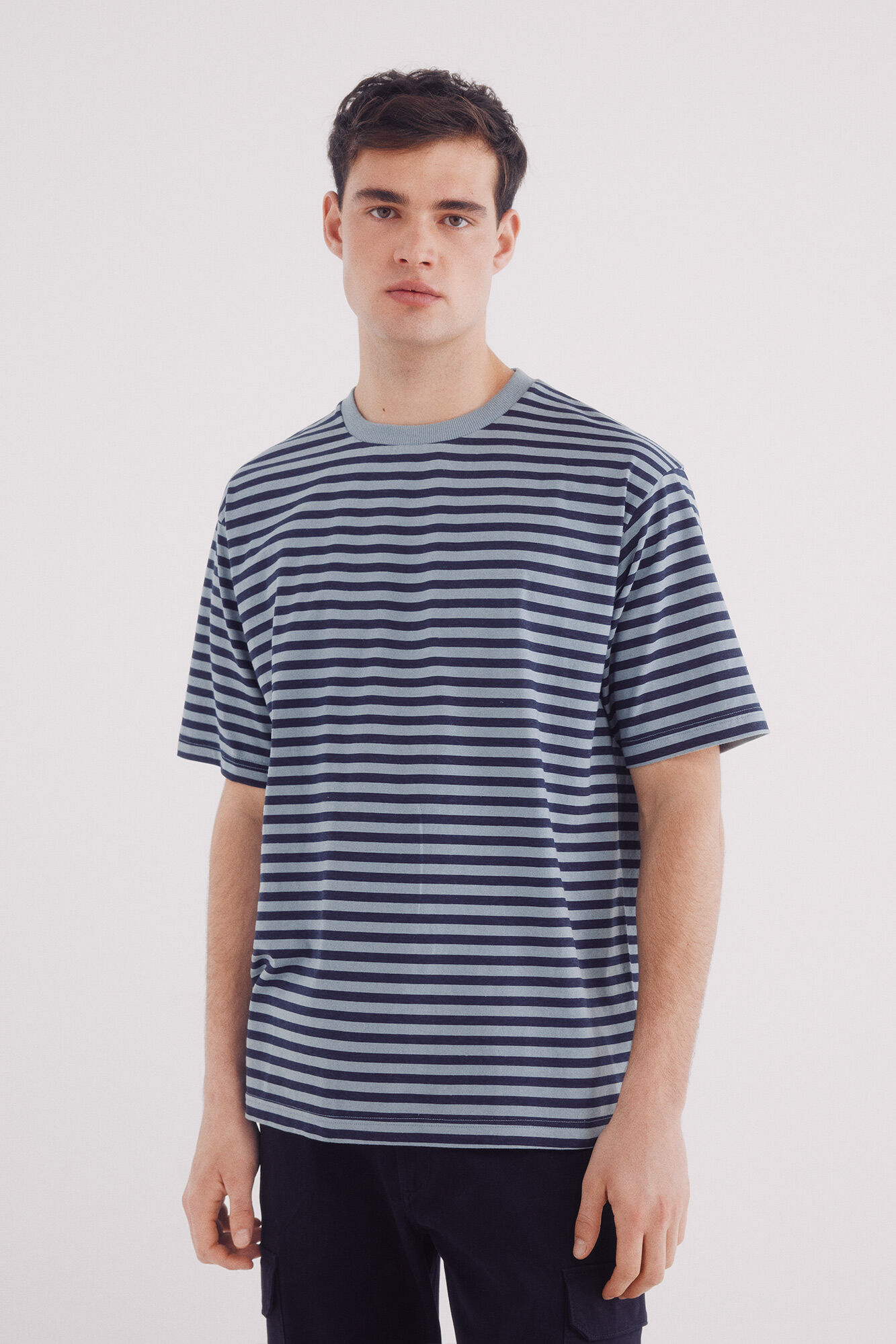 Springfield Playera rayas estampada