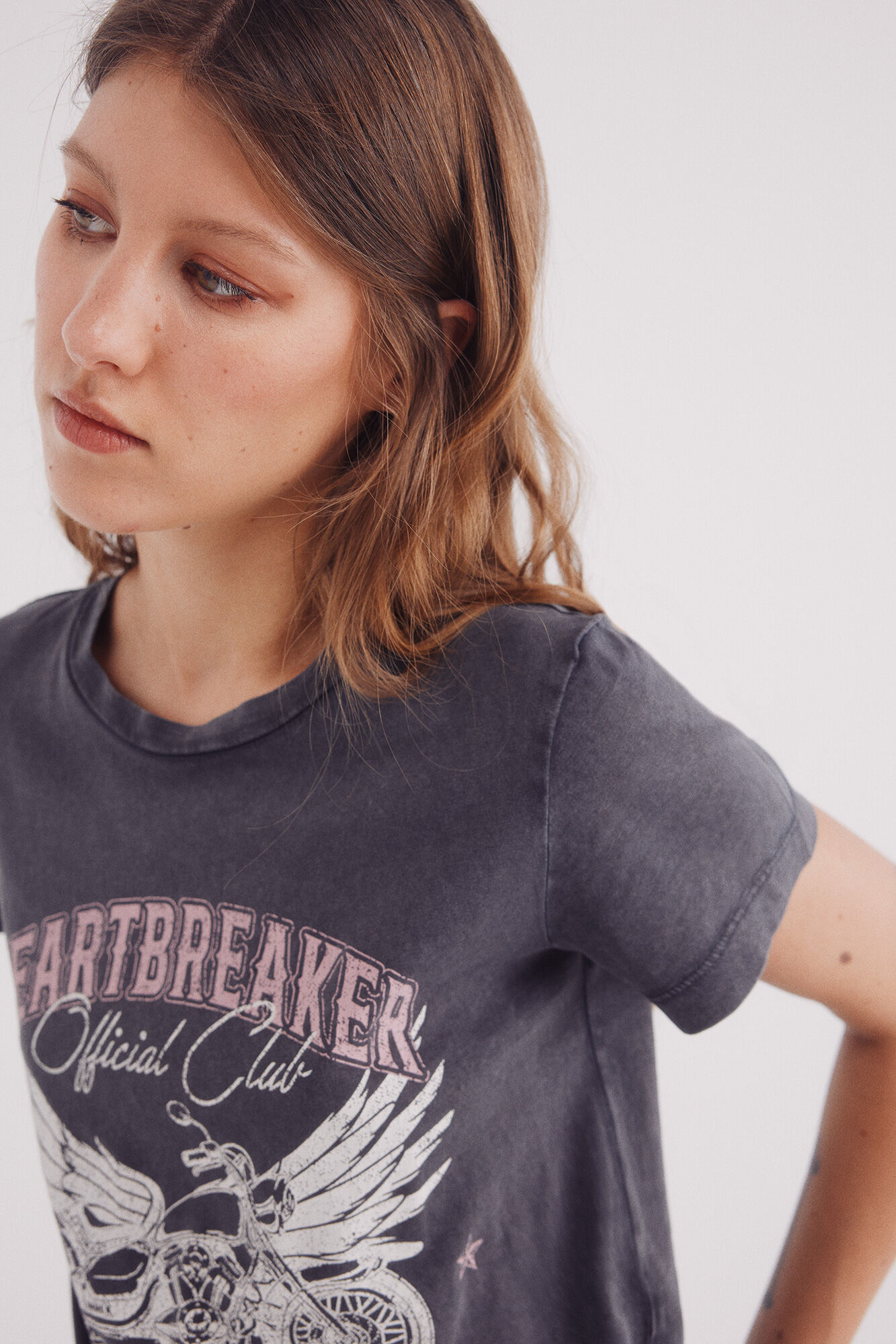 Springfield Playera "Heartbreaker" gris