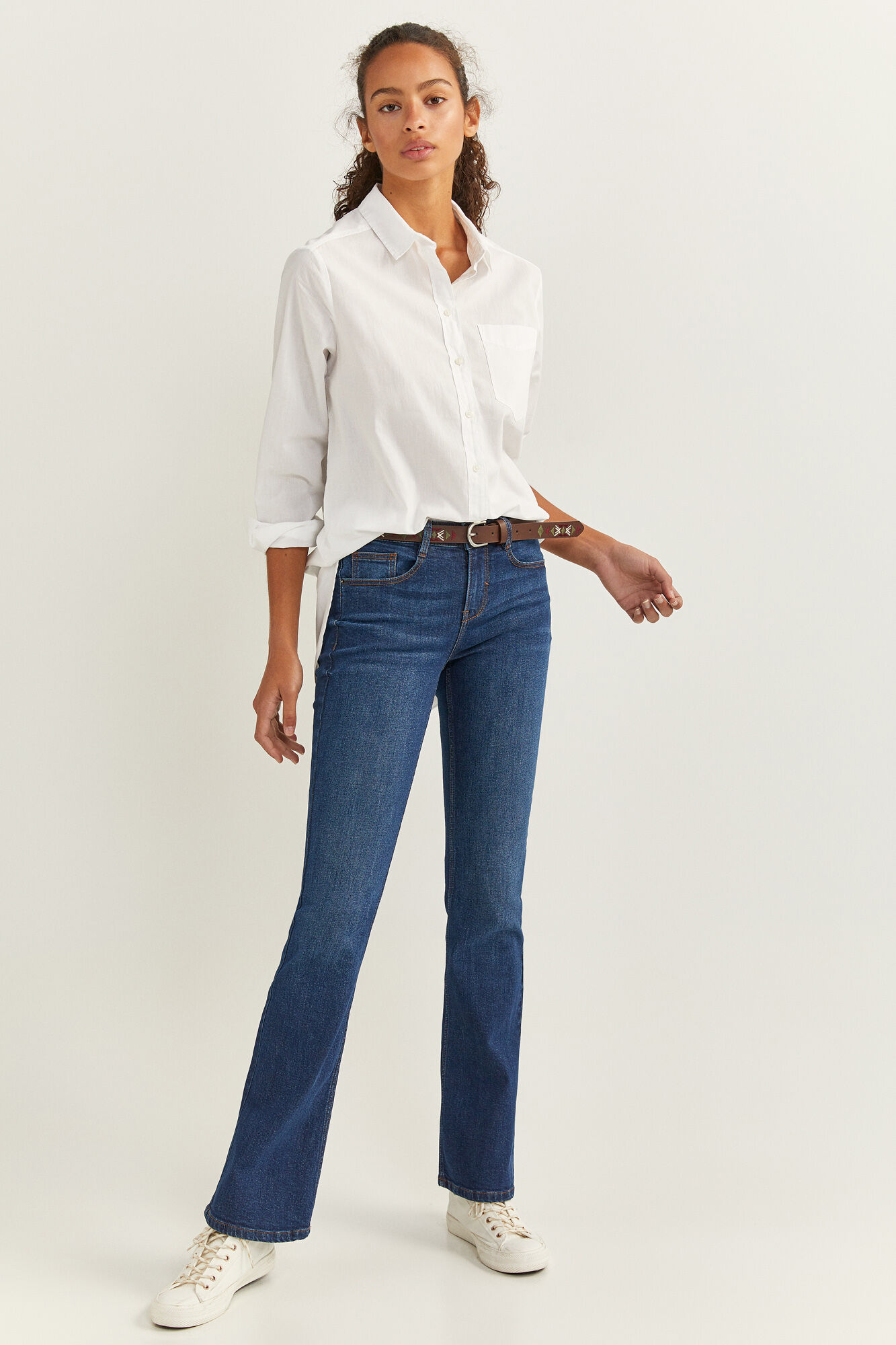 Springfield Jeans Flare azul