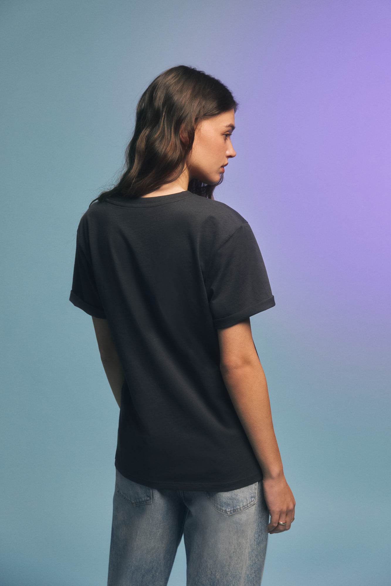 Springfield Playera "You&acute;ll never catch me" negro