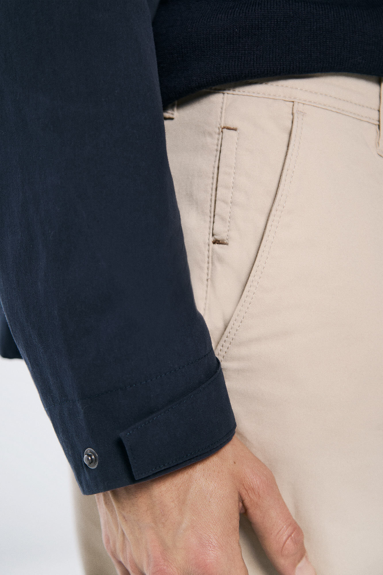 Springfield Pantal&oacute;n chino slim fit color beige
