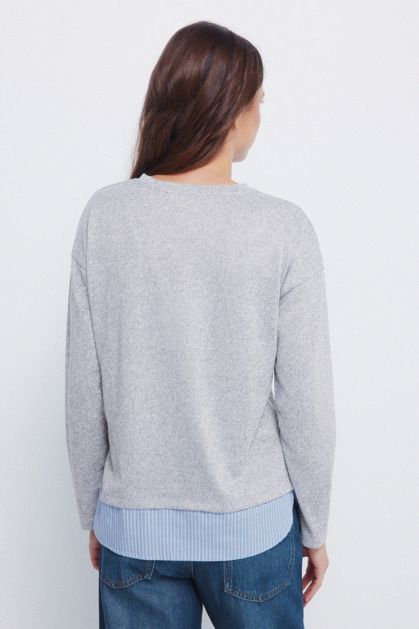 Springfield Playera combinada gris