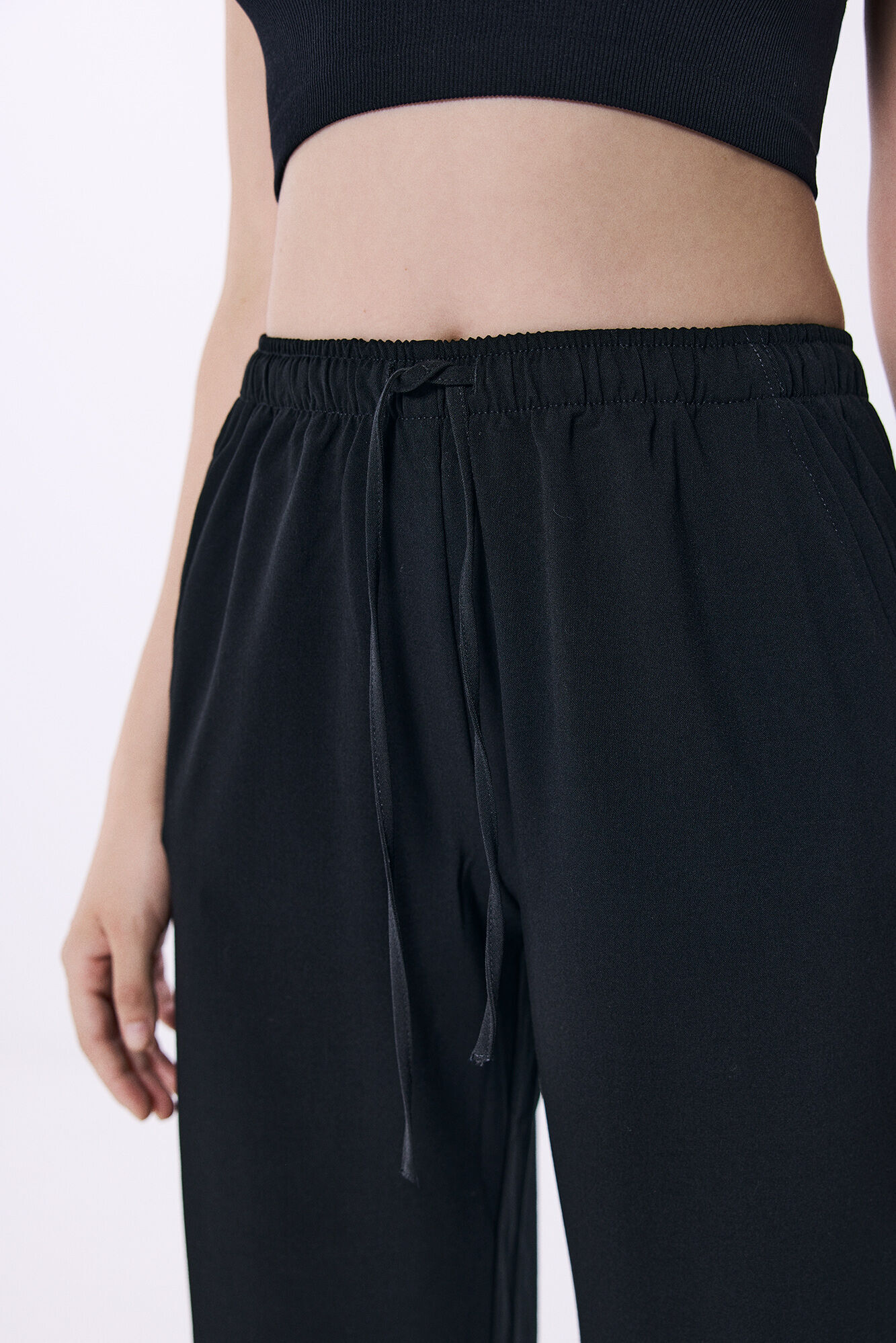 Springfield Pantal&oacute;n jogger ancho negro