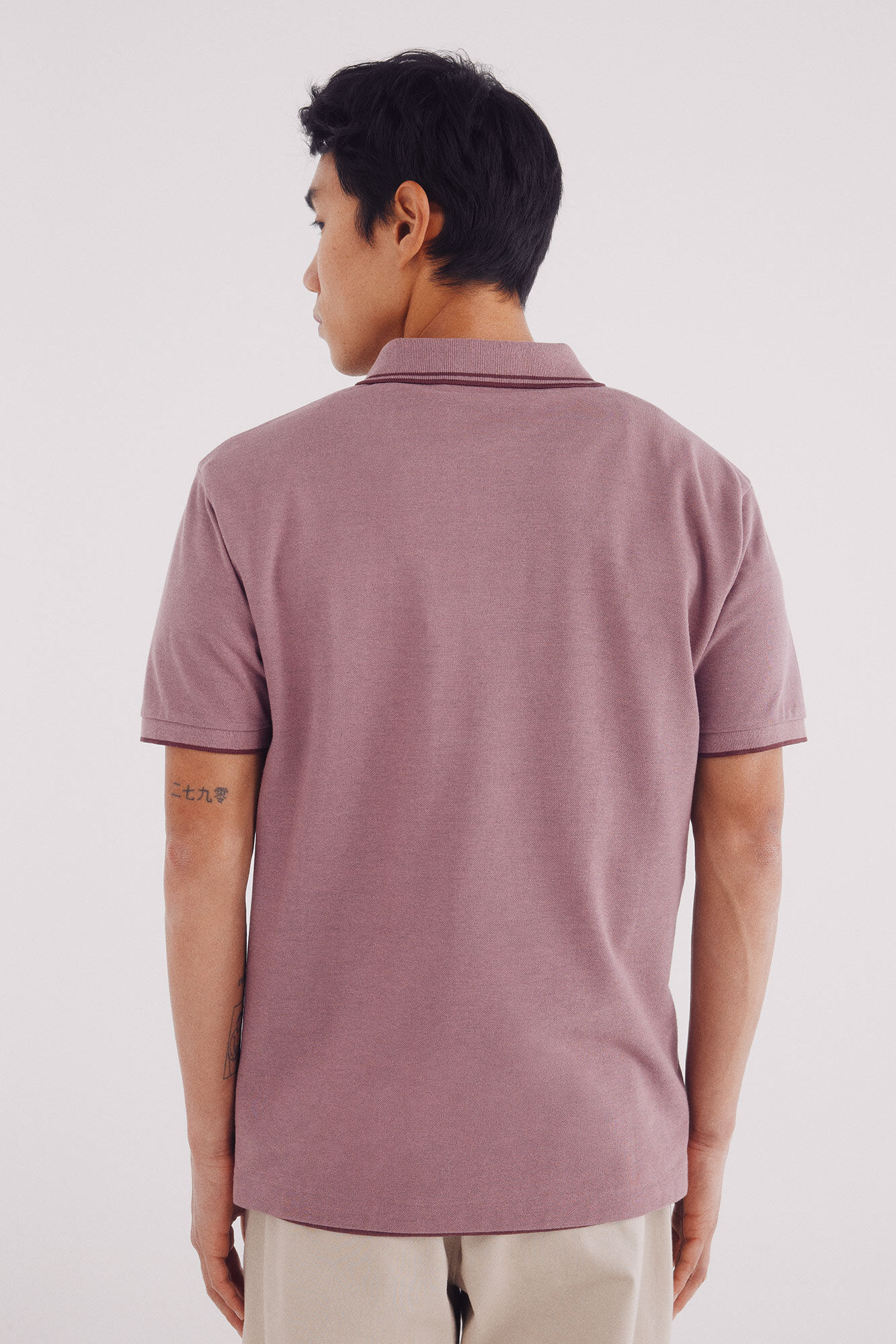 Springfield Polo piqu&eacute; detalles contraste regular fit naranja