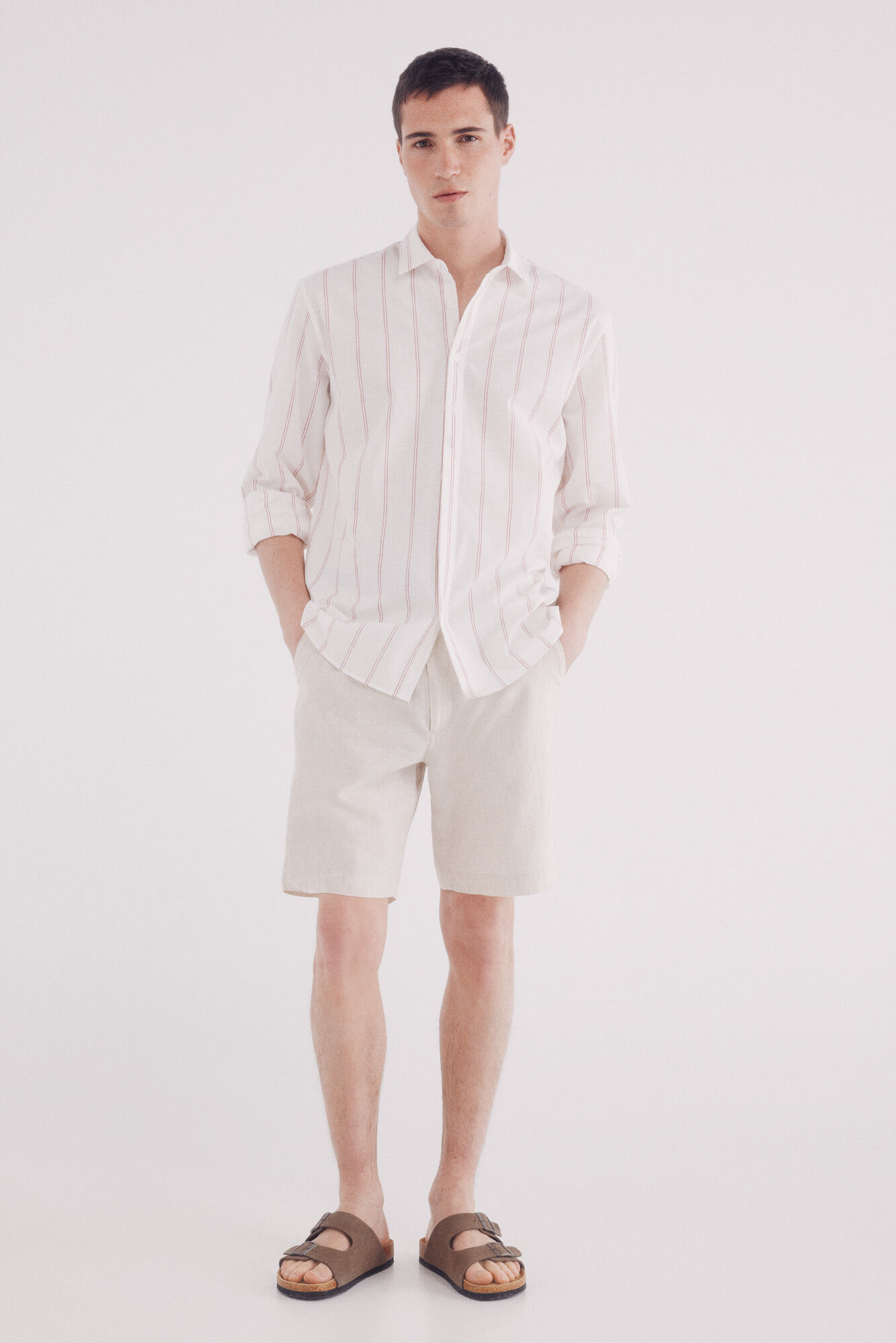 Springfield Bermuda lino slim fit