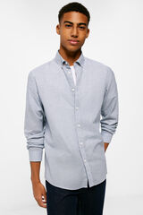 Springfield Camisa ligera estampada azulado