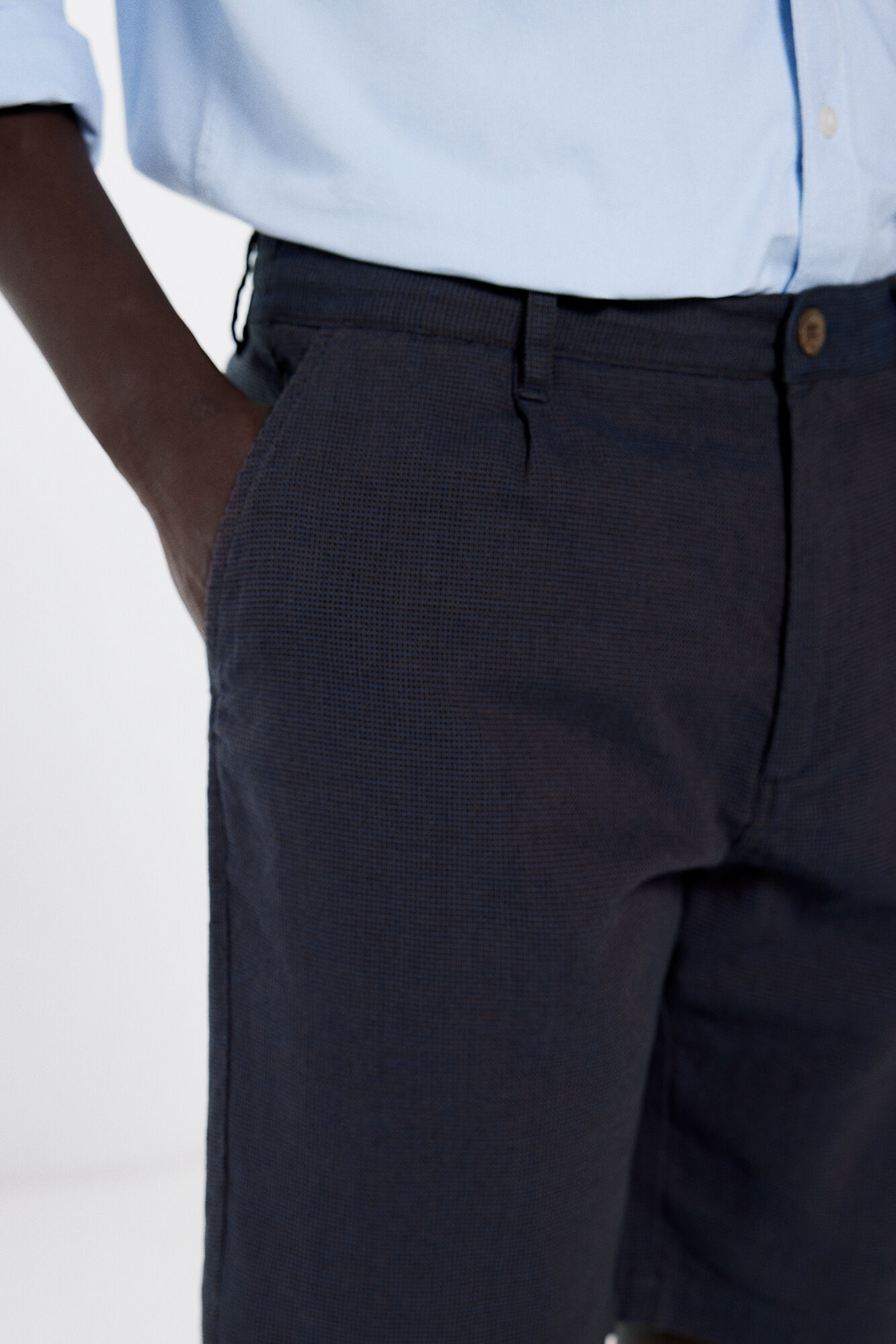 Springfield Bermuda algod&oacute;n comfort fit azul