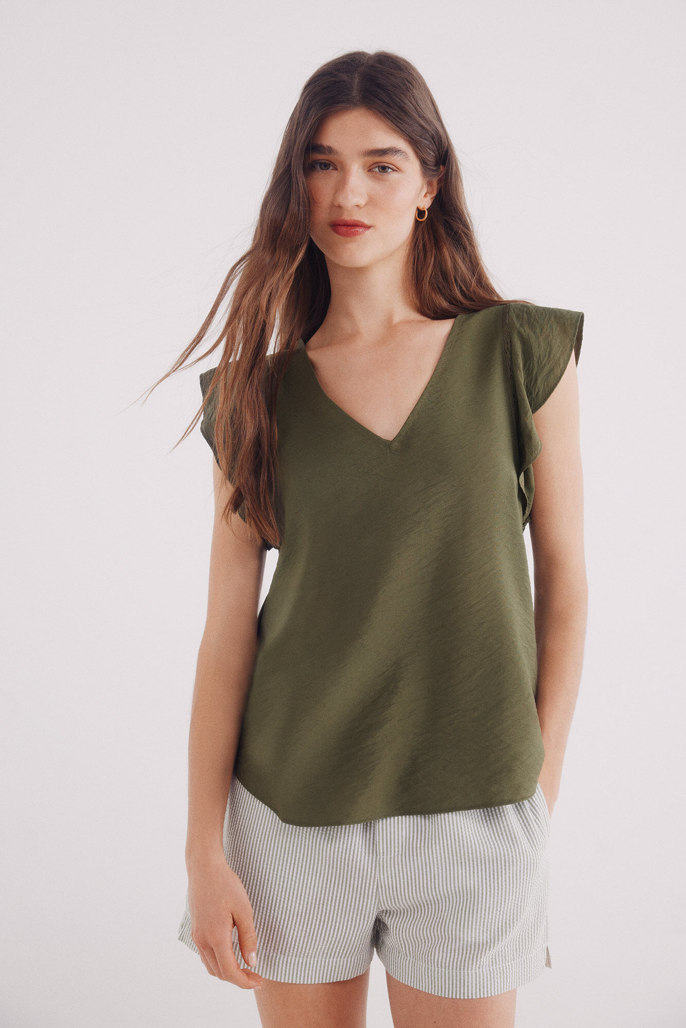 Springfield Blusa volantes