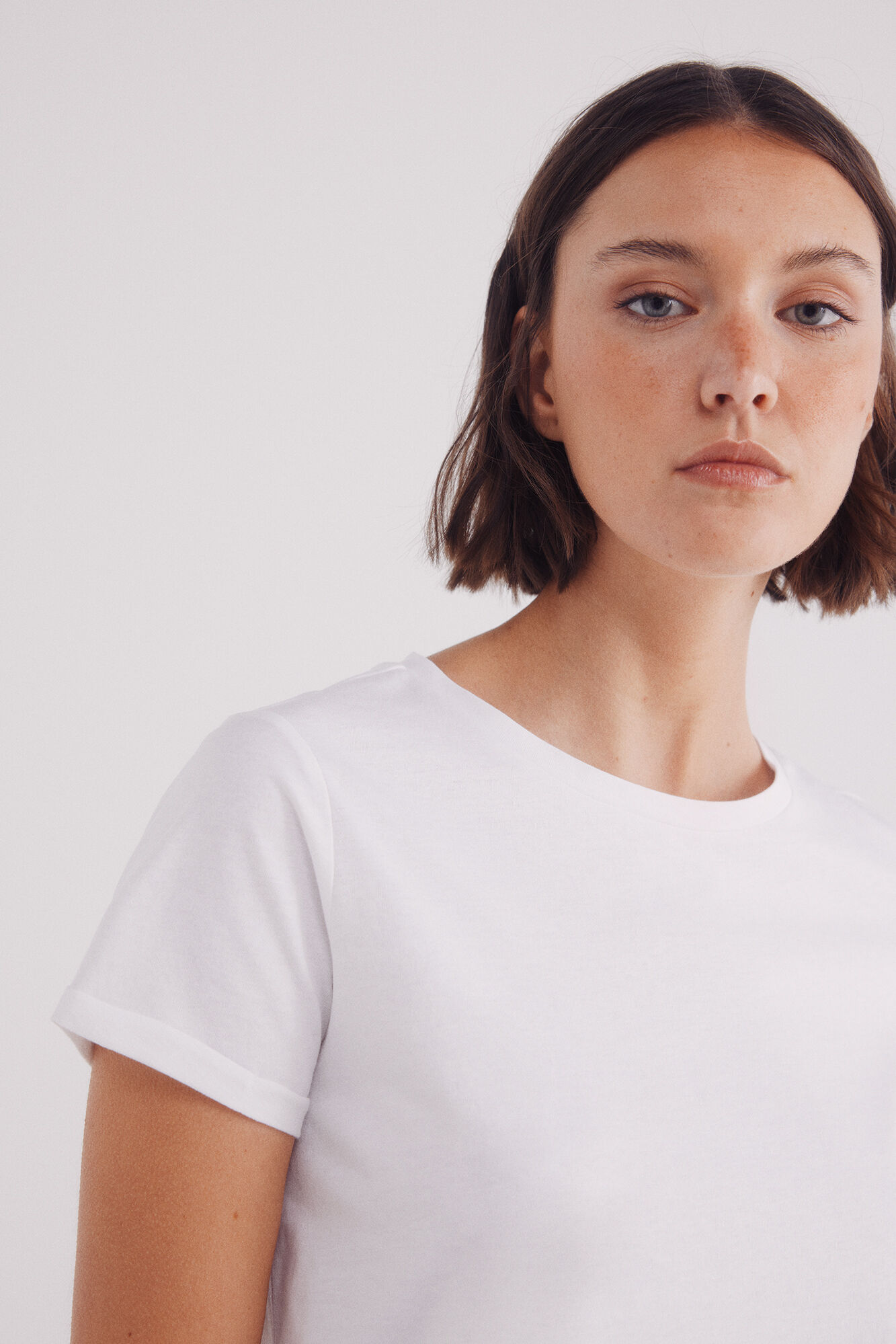 Springfield Playera b&aacute;sica manga vuelta