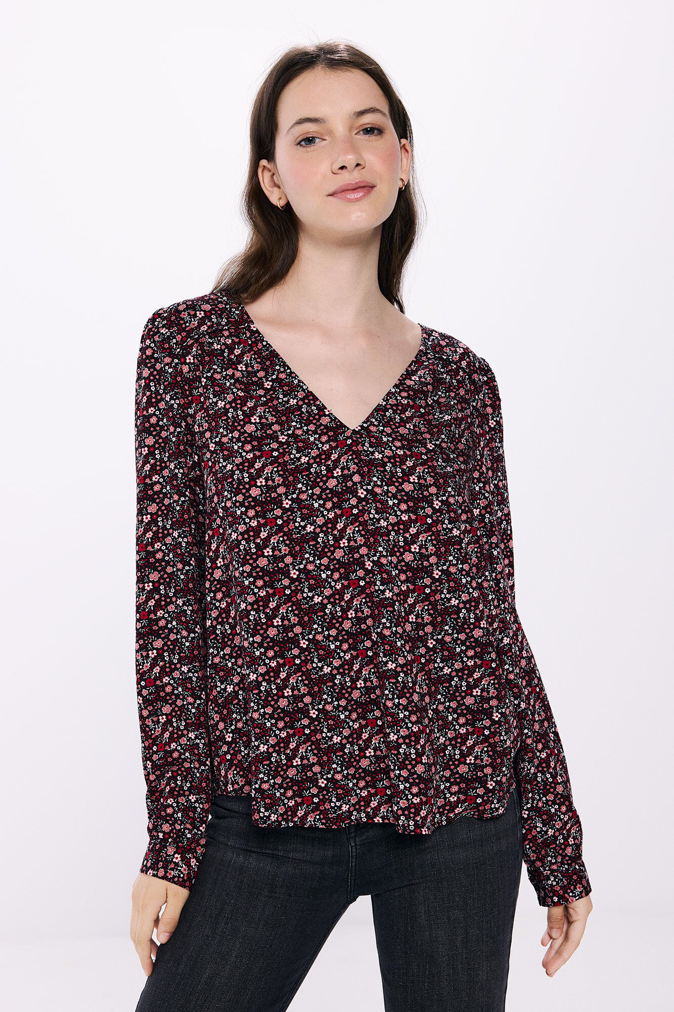 Springfield Blusa fluida lurex