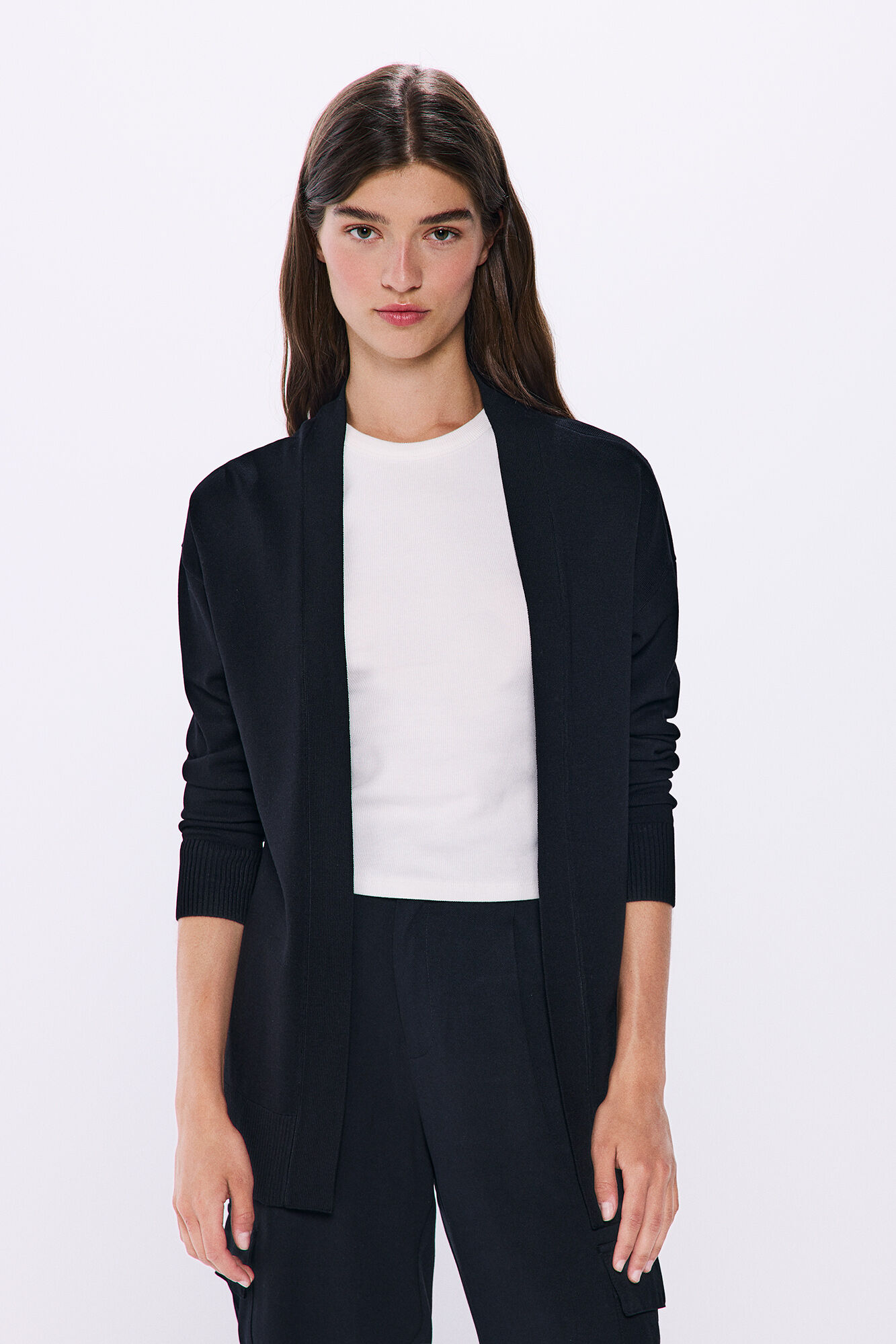 Springfield Cardigan liso abierto