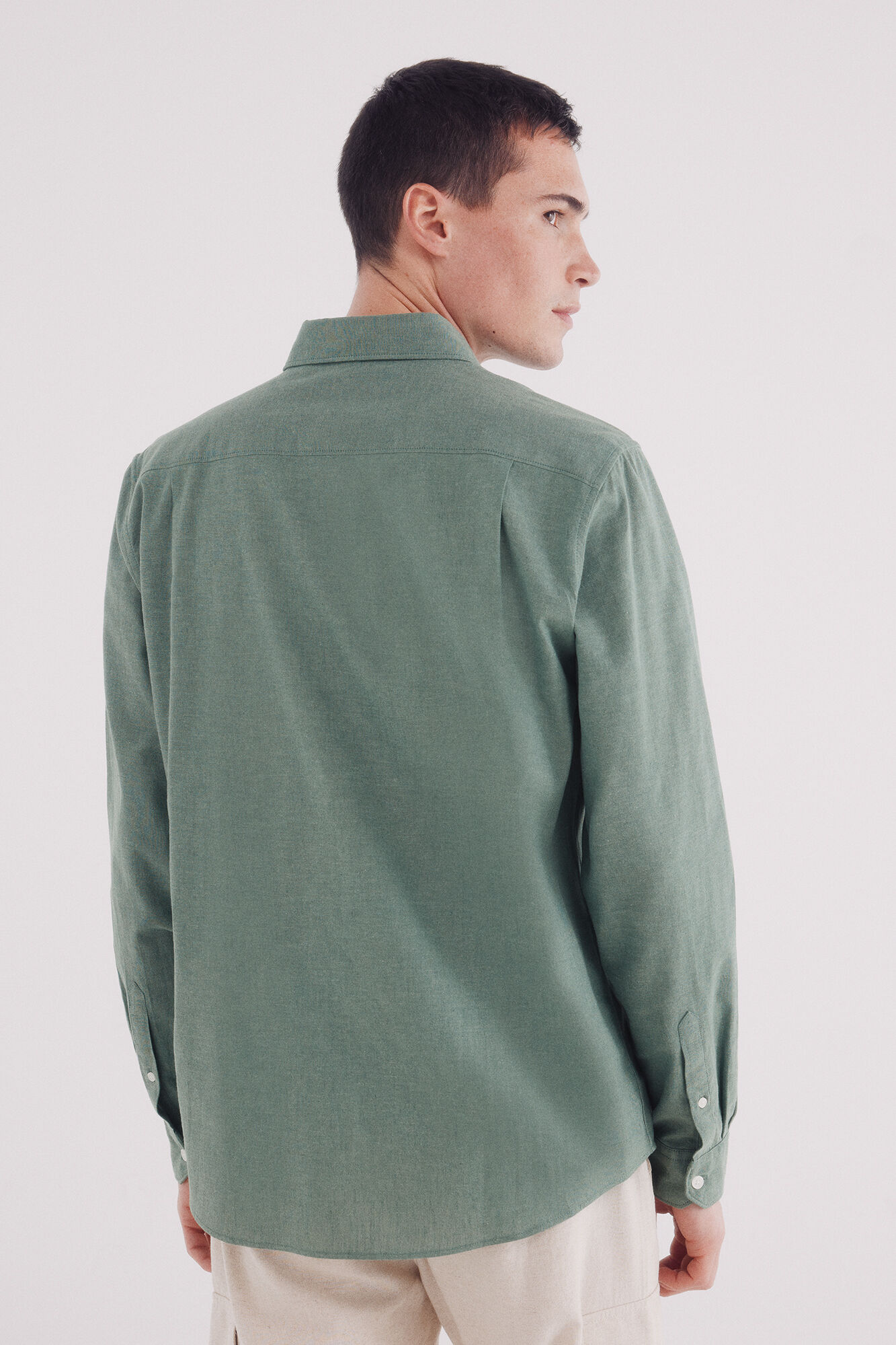 Springfield Camisa lino verde