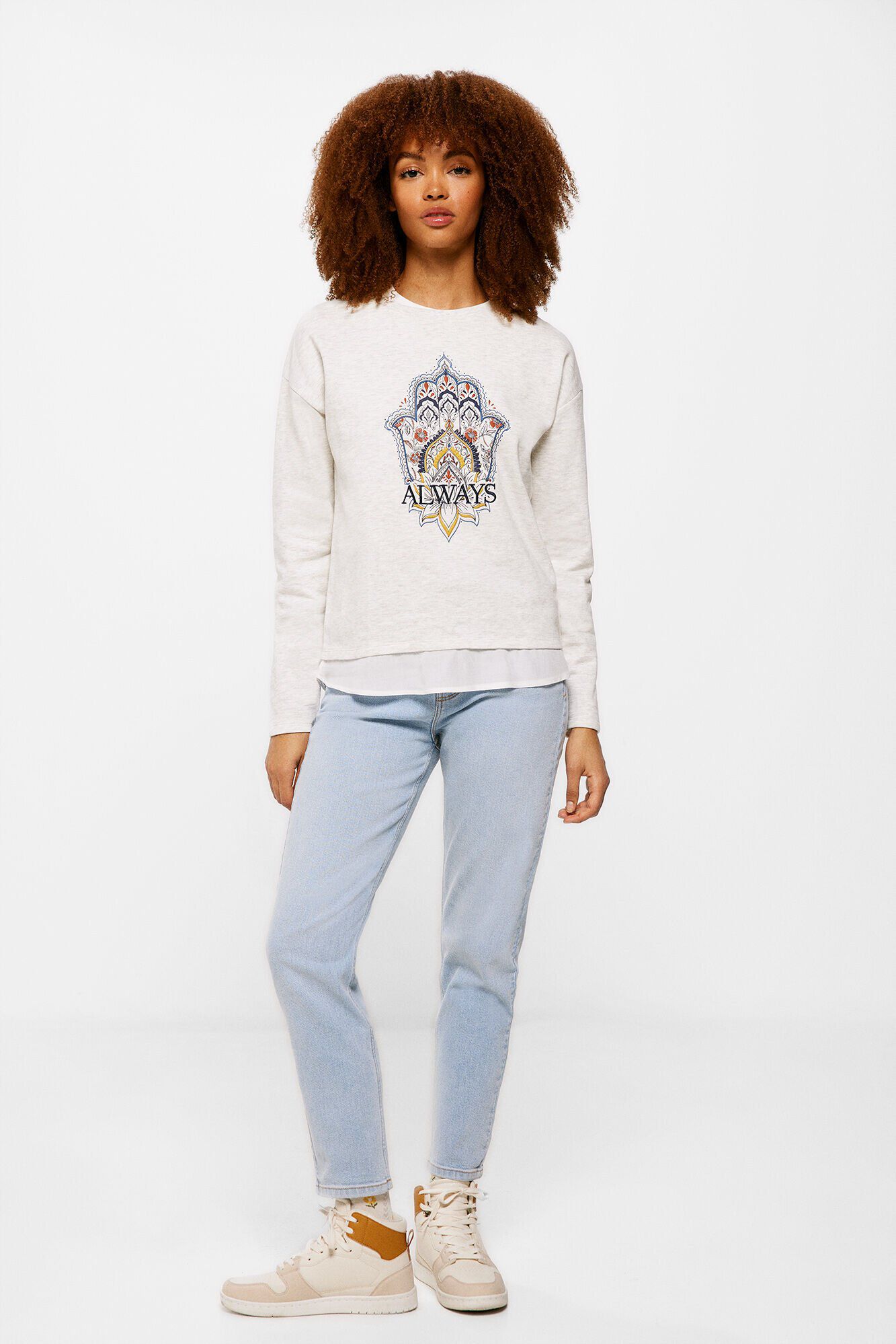 Springfield Sudadera bimateria "Always"