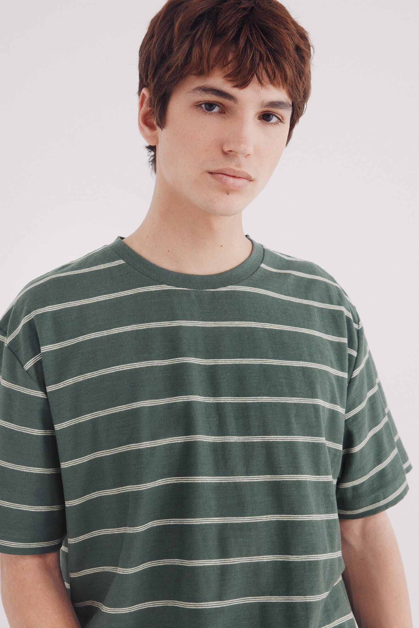 Springfield Playera algod&oacute;n slub rayas